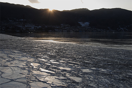 2013年1月9日の諏訪湖